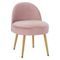 Stool with back Yasmine from rotten apple velvet & gold legs HM8395.12 47x43x65cm image 1