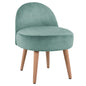 STOOL YASMINE HM8395.07 LOW BACKREST-PISTACHIO GREEN VELVET 47x43x63,5Hcm. image 1