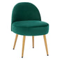 Stool with back Yasmine from cypress green velvet & gold legs HM8395.13 47x43x65cm image 1