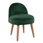 Stool with back Yasmine Cypress Green color HM8395.03 Velvet 47x43x63,5cm image 1