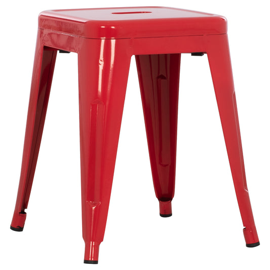 STOOL MELITA HM0096.44 METAL IN RED COLOR 37x37x45Hcm. image 1