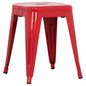 STOOL MELITA HM0096.44 METAL IN RED COLOR 37x37x45Hcm. image 1