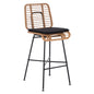 ΣΚΑΜΠΟ ΜΕΤΑΛΛΙΚΟ EDDIE ΜΕ ΜΑΞΙΛΑΡΙ HM5708 ΜΕ WICKER ΜΠΕΖ 45Χ46.5Χ115Υ εκ. image 1