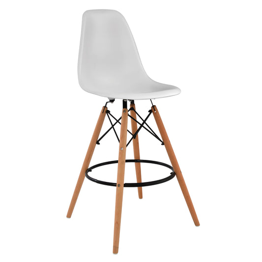 Bar Stool Renata White HM0173.01 58x56x107 cm. image 1