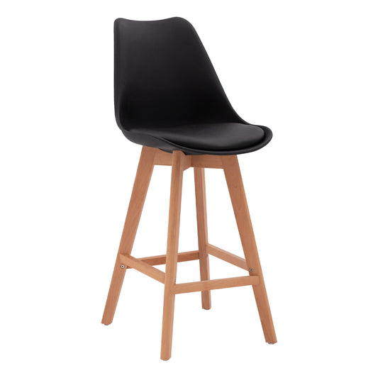 Bar Stool Vegas HM8000.12 Black 48x58x105 cm image 1