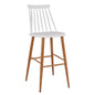 Bar Stool HM8459.01 Vanessa in white color 43x49x107 εκ. image 1
