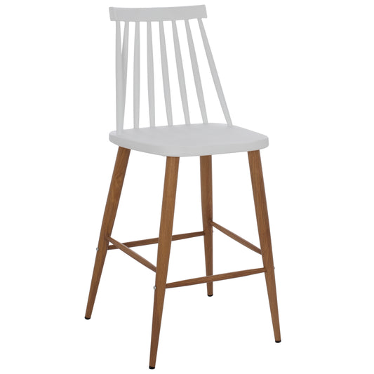 BAR STOOL HM9300.01 WHITE MEDIUM HEIGHT 43x45x97Η image 1