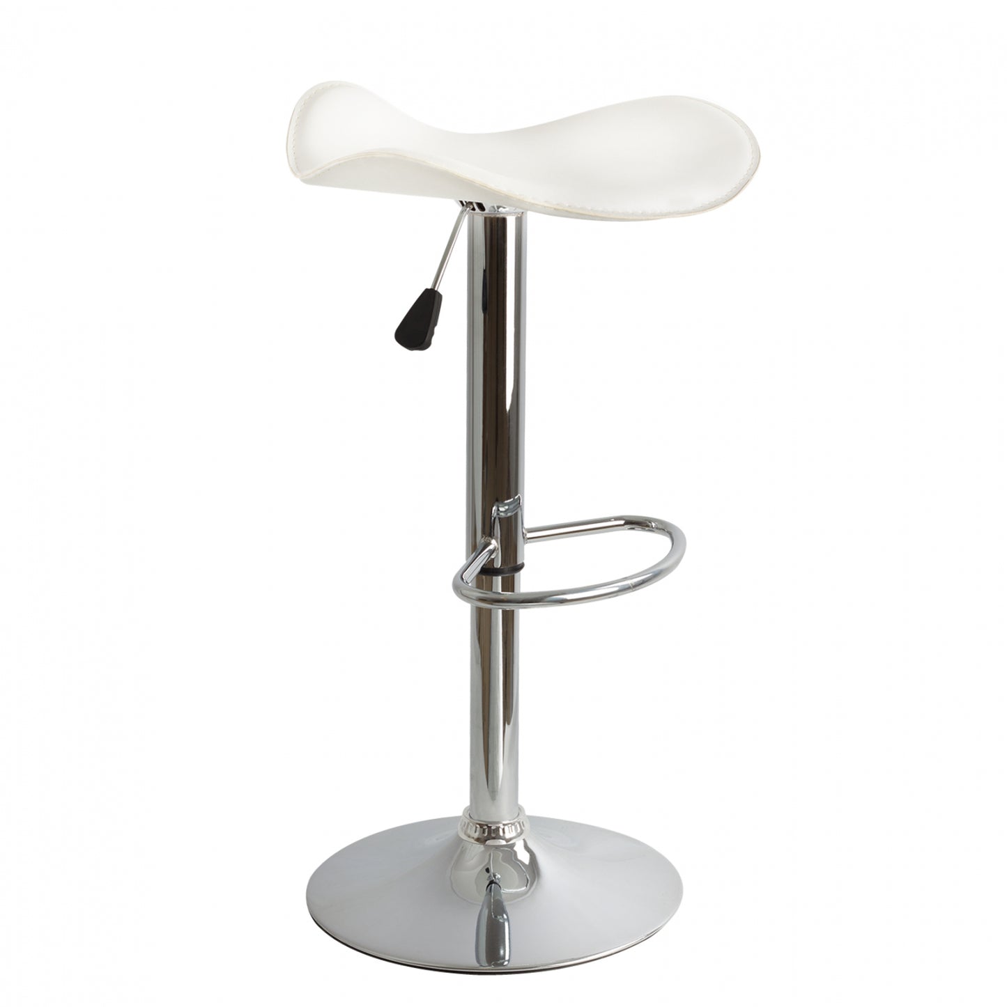 Bar Stool HM201.02 White PU with gas lift 45χ45χ82 image 1