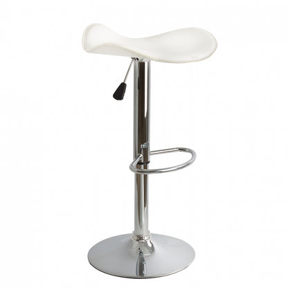 Bar Stool HM201.02 White PU with gas lift 45χ45χ82 image 1