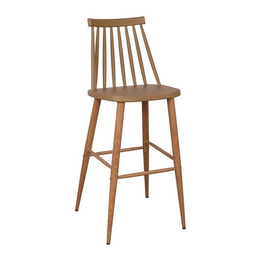 Bar Stool HM8459.25 Vanessa in Cappuccino color 43x49x107cm image 1