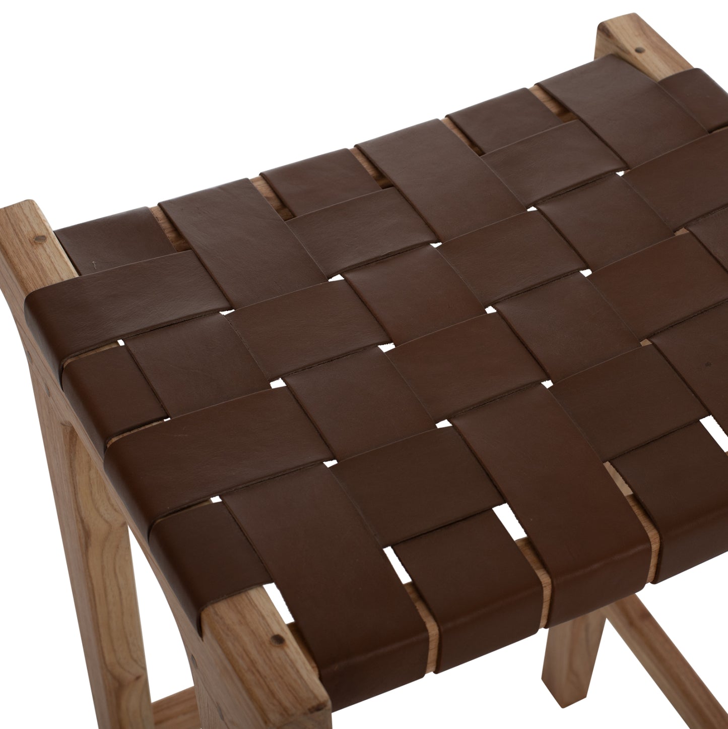 Бар Стол Солиден Тик с Елегантен Дизайн 40X35X65H