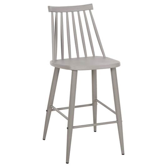 BAR STOOL MEDIUM HEIGHT VANESSA HM9300.20 POLYPROPYLENE & METAL-GREY 45,5x46x97Hcm. image 1