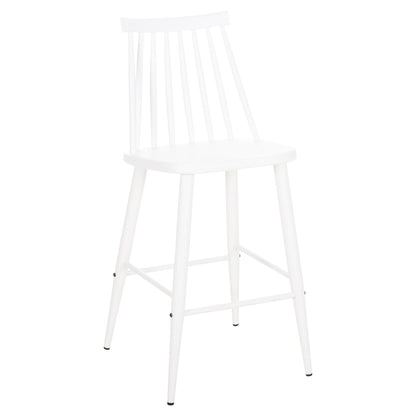 BAR STOOL MEDIUM HEIGHT VANESSA HM9300.11 POLYPROPYLENE & METAL-WHITE 45,5x46x97Hcm. image 1