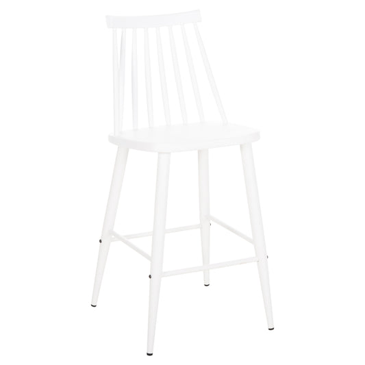 BAR STOOL MEDIUM HEIGHT VANESSA HM9300.11 POLYPROPYLENE & METAL-WHITE 45,5x46x97Hcm. image 1