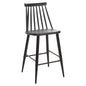 BAR STOOL MEDIUM HEIGHT VANESSA HM9300.12 POLYPROPYLENE & METAL-BLACK 45,5x46x97Hcm. image 1