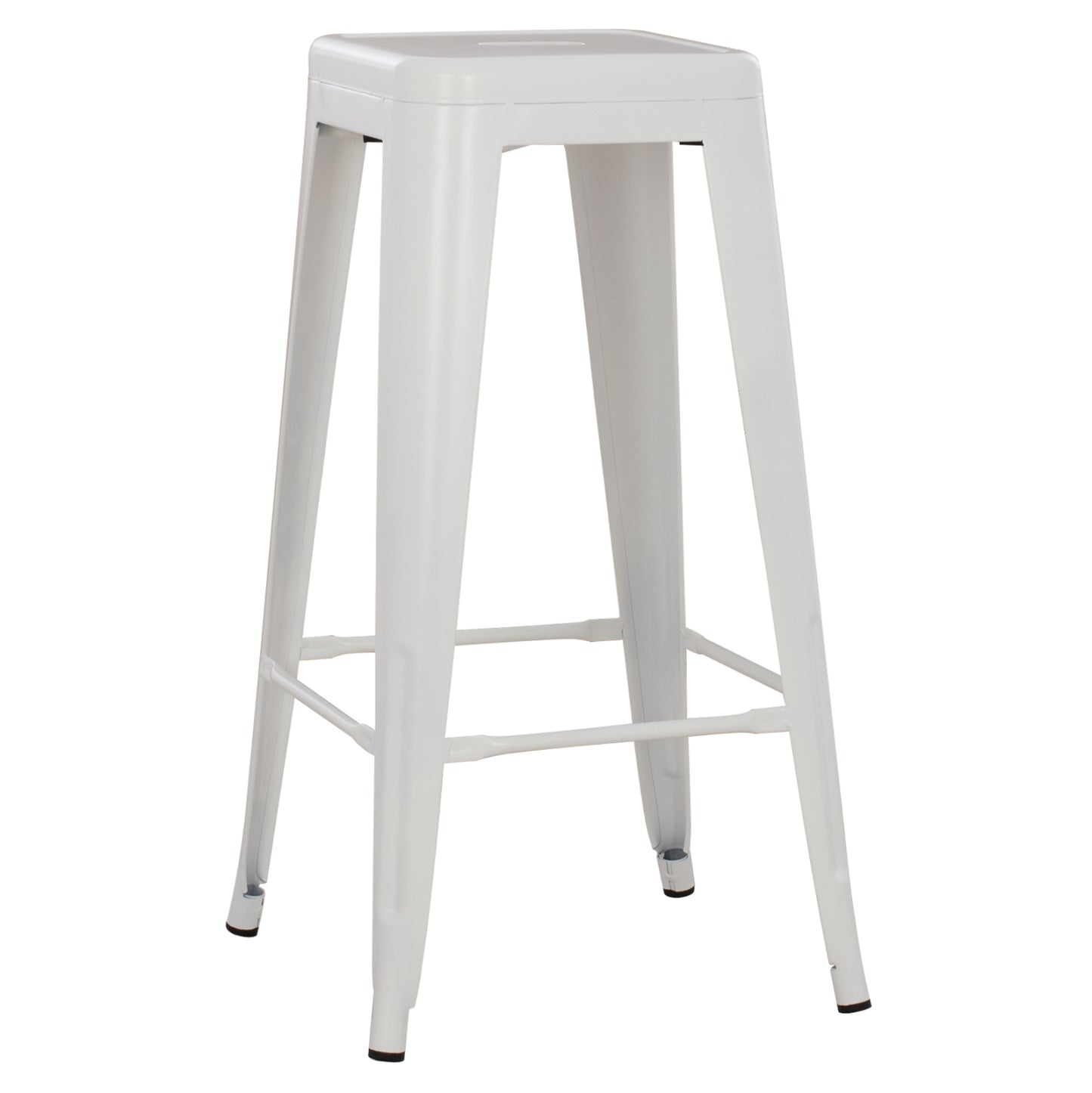 BAR STOOL MELITA-PRO HM8642.41 METAL IN MATTE WHITE 43x43x78Hcm. image 1
