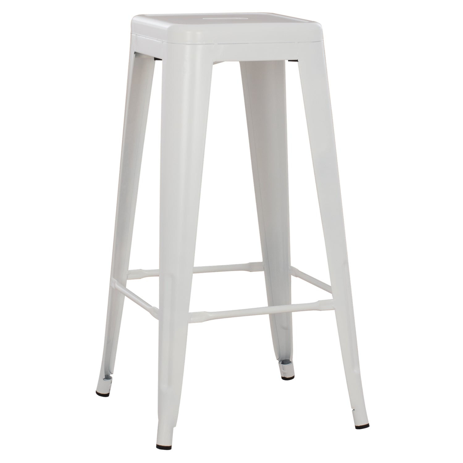 BAR STOOL MELITA-PRO HM8642.41 METAL IN MATTE WHITE 43x43x78Hcm. image 1