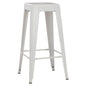 BAR STOOL MELITA-PRO HM8642.41 METAL IN MATTE WHITE 43x43x78Hcm. image 1