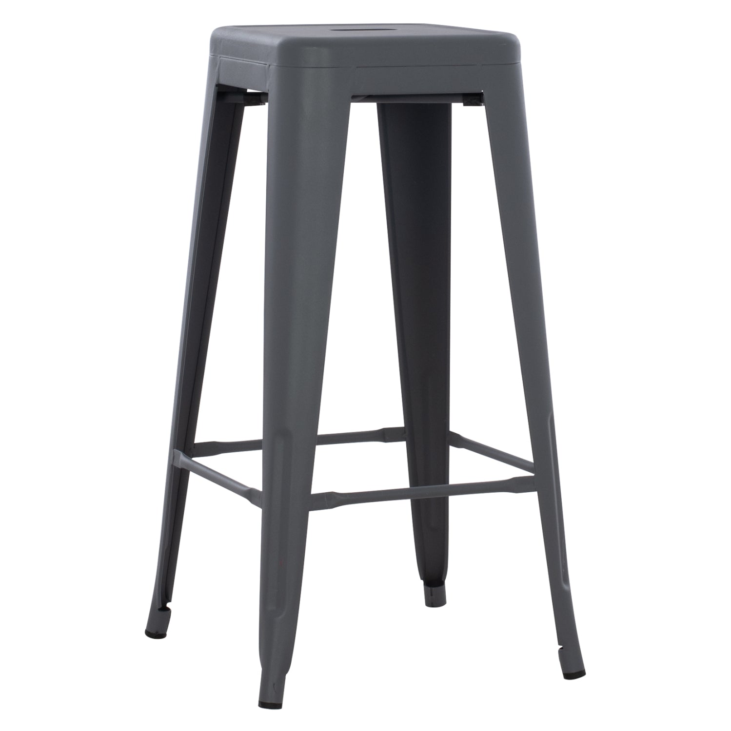 BAR STOOL MELITA-PRO HM8642.50 METAL IN GREY 43x43x78Hcm. image 1