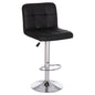 BAR STOOL SWIVELING DIANA HM202.21 BLACK PU--CHROMED METAL 44x52x109Hcm. image 1