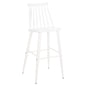 BAR STOOL HIGH SEAT VANESSA HM8459.11 WHITE PP & WHITE METAL LEGS 47x48,5x107Hcm. image 1