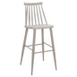 BAR STOOL HIGH SEAT VANESSA HM8459.20 GREY PP & GREY METAL LEGS 47x48,5x107Hcm. image 1