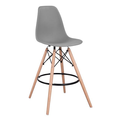 Bar Stool Renata HM0173.10 Grey 58x56x107cm image 1