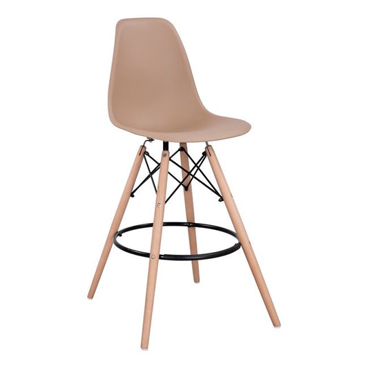 Bar Stool Renata HM0173.45 Cappuccino 58x56x107cm image 1