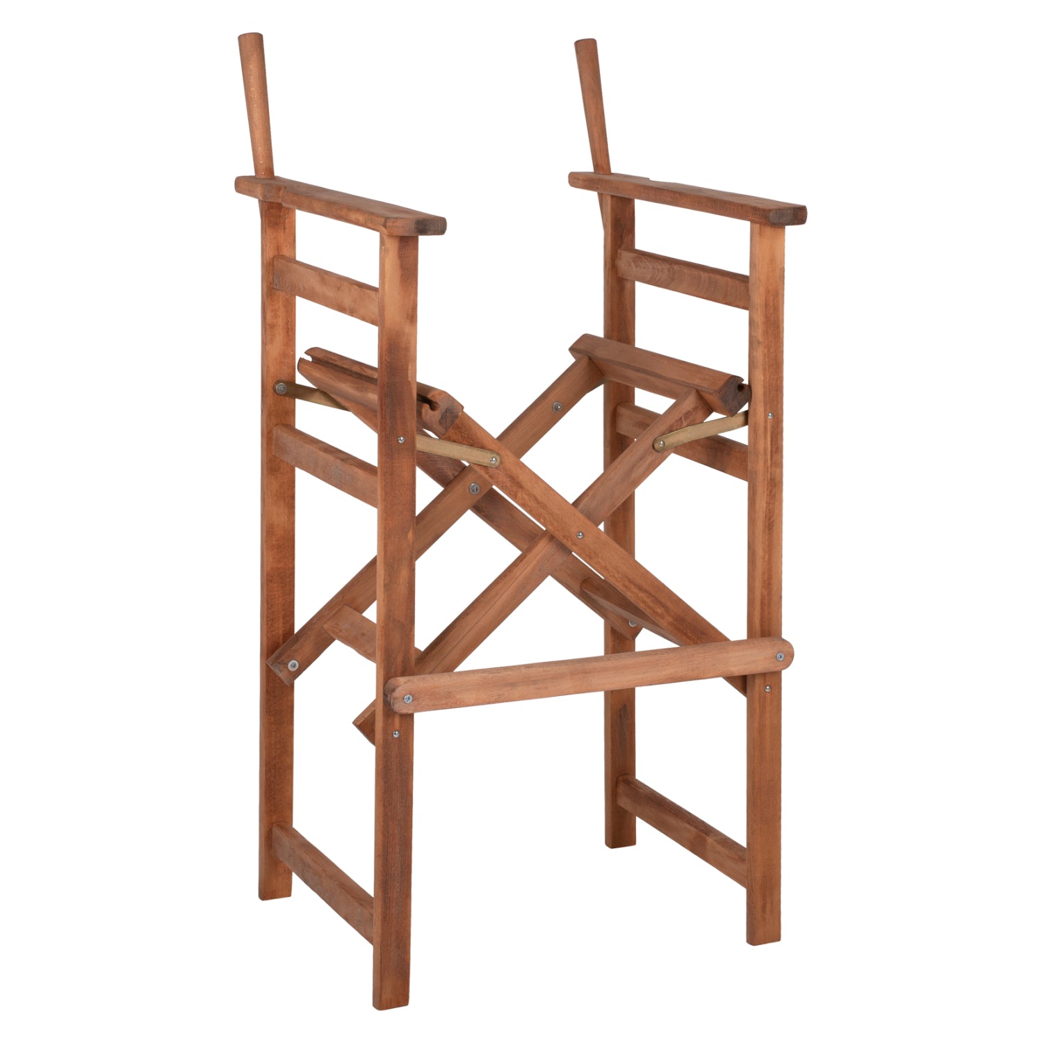 DIRECTOR'S BAR STOOL PALMER IN WALNUT-IMPREGNATED FRAME ONLY HM5578.01 57x57x117Hcm image 1
