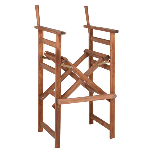 DIRECTOR'S BAR STOOL PALMER IN WALNUT-IMPREGNATED FRAME ONLY HM5578.01 57x57x117Hcm image 1