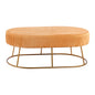 Bench Alinafe HM8635.09 from gold velvet with gold base 118x64x40,5cm image 1