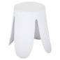 STOOL DENTY HM9619.01 POLYPROPYLENE IN WHITE-PU SEAT IN WHITE Φ30x45Hcm. image 1
