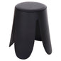 STOOL DENTY HM9619.02 POLYPROPYLENE IN BLACK-PU SEAT IN BLACK Φ30x45Hcm. image 1