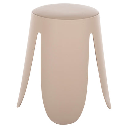 STOOL DENTY HM9619.04 POLYPROPYLENE IN CAPPUCCINO-PU SEAT IN CAPPUCCINO Φ30x47.5Hcm.