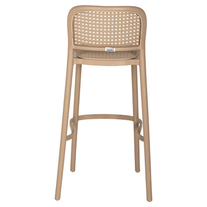 BAR STOOL POLYPROPYLENE HM5939.03 IN CAPPUCCINO COLOR 51x52x104Hcm.