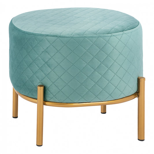 Stool Sinta HM8638.07 peanut shade with gold base 42x42x38cm image 1