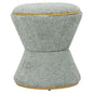 STOOL ROUND LINNER HM9604.15 BOUCLE FABRIC PISTACHIO GREEN-GOLD DETAIL Φ38,5x43Hcm. image 1