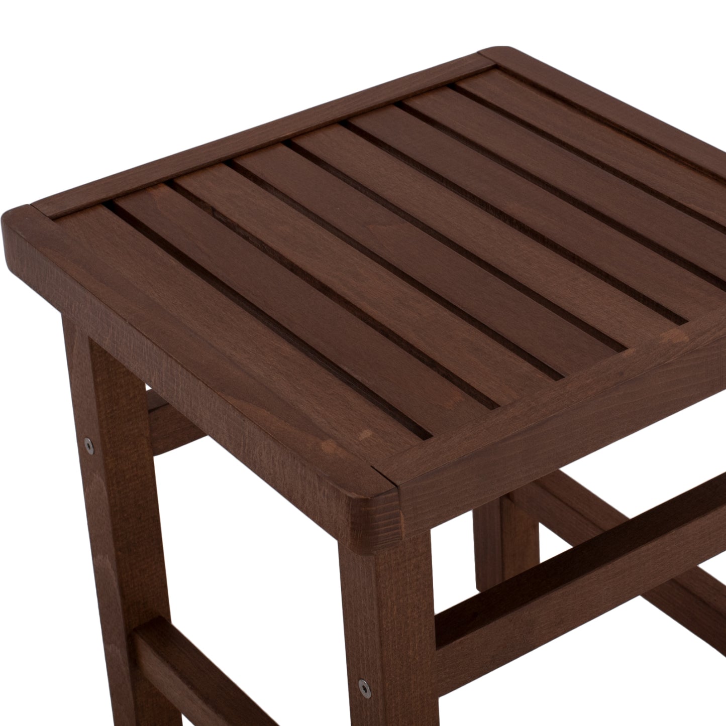 Stool-Table  Walnut Soaking  Koli 40x40 40Χ40X45cm HM289.02