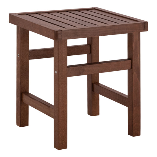 Stool-Table  Walnut Soaking  Koli 40x40 40Χ40X45cm HM289.02 image 1