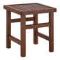 Stool-Table  Walnut Soaking  Koli 40x40 40Χ40X45cm HM289.02 image 1