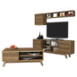 LIVING ROOM COMPOSITION HM11853.01 2PCS MELAMINE IN WALNUT COLOR image 1