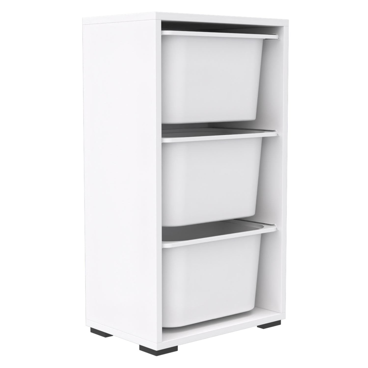 CHEST OF DRAWERS SANI HM18218.01 MELAMINE IN WHITE-WHITE P.E. DRAWERS 45,5x30x83Hcm. image 1