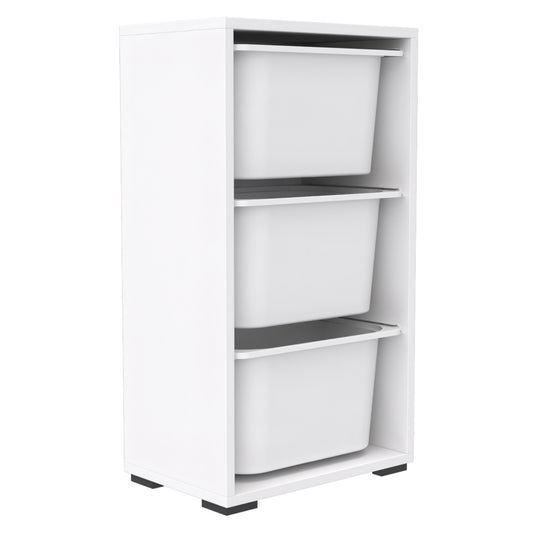 CHEST OF DRAWERS SANI HM18218.01 MELAMINE IN WHITE-WHITE P.E. DRAWERS 45,5x30x83Hcm. image 1