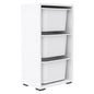 CHEST OF DRAWERS SANI HM18218.01 MELAMINE IN WHITE-WHITE P.E. DRAWERS 45,5x30x83Hcm. image 1