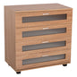 CHEST OF DRAWERS THORGAN HM9880.01 MELAMINE IN SONAMA-4 DRAWERS 80Χ40Χ83Hcm. image 1