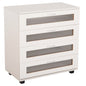 CHEST OF DRAWERS THORGAN HM9880.03 MELAMINE IN WHITE-4 DRAWERS 80Χ40Χ83Hcm. image 1