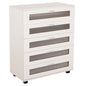 CHEST OF DRAWERS THORGAN HM9881.03 MELAMINE IN WHITE-5 DRAWERS 80Χ40Χ100Hcm. image 1