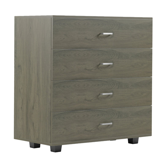 CHEST OF DRAWERS THORG HM8996.05 4-DRAWER MELAMINE IN DARK OLIVE 80x40x83Hcm. image 1
