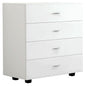 HM8996.03 4-drawer cabinet THORG, white, melamine, 80x40x83H image 1