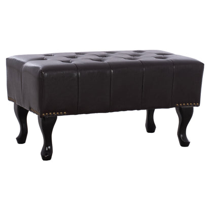 Piano Stool T.Chesterfield EMMA HM226.01 PU dark brown 80x44x39Hcm image 1